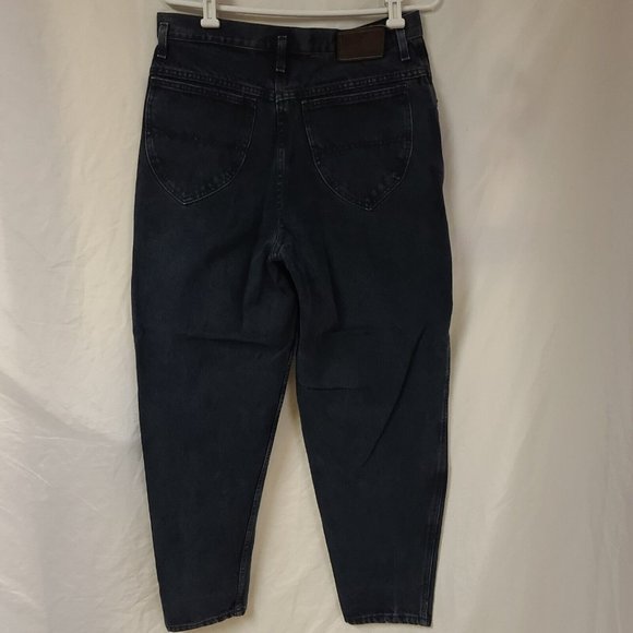 Vtg ST Johns Essentials Sport Women 14 Black Hight Waist MOM Tapered Jeans 32x30 - Picture 6 of 12